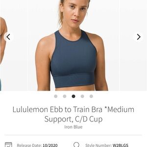 Lululemon Ebb to Train Bra EUC